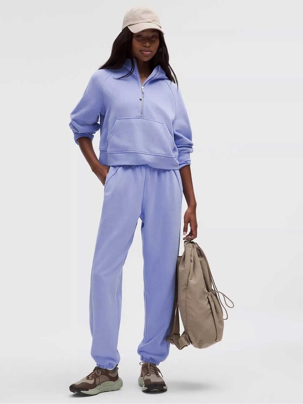 Lululemon Scuba Oversized Half Zip Dusty Lilac